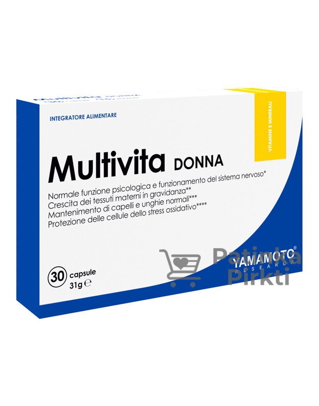 Yamamoto Multivita DONNA (vitaminai moterims) 30 kaps