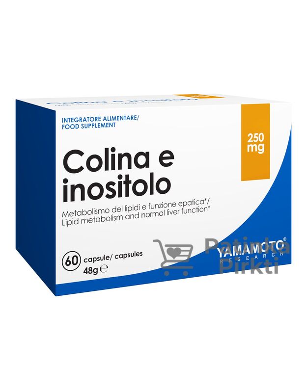 Yamamoto Nutrition Cholinas ir inositolis 60 kaps