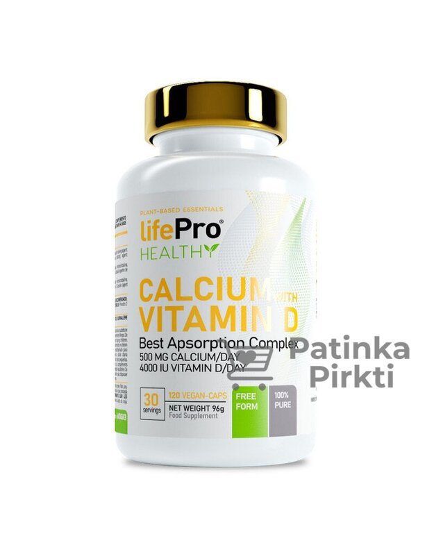 Life Pro Calcium + Vitamin D 120 kaps