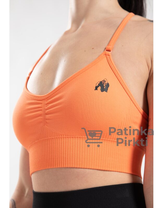 Gorilla Wear Olivia Seamless Sports Bra - Peach