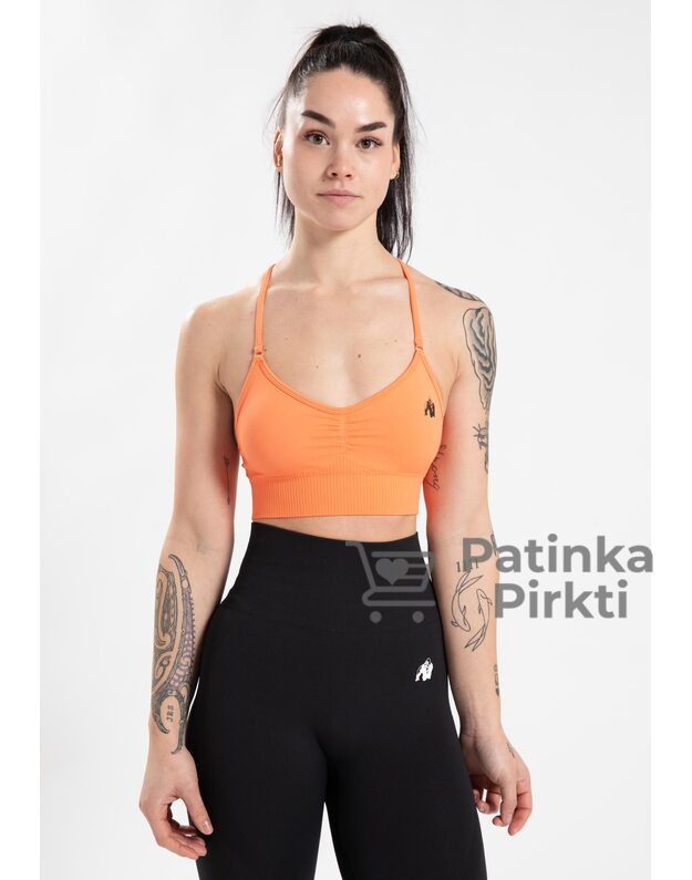 Gorilla Wear Olivia Seamless Sports Bra - Peach