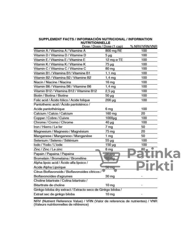 Life Pro Daily Vits 180 caps (net180 dienų)