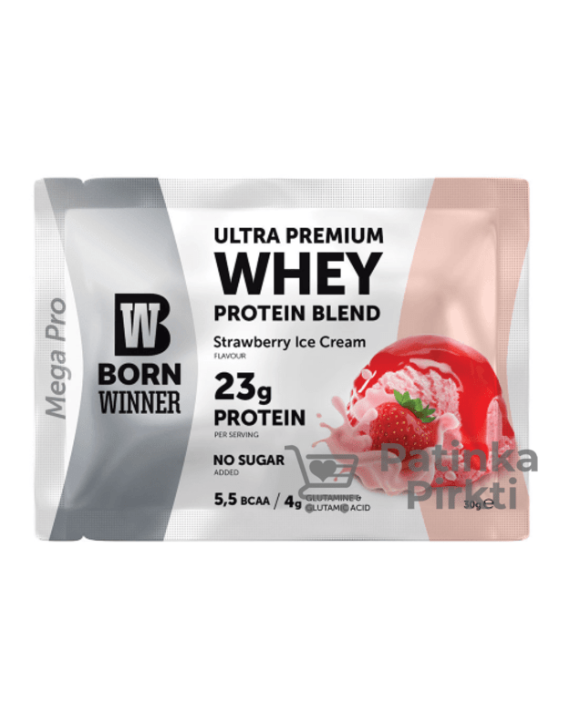 BW Ultra Premium Whey Protein Blend 30 gr (braškinių ledų)