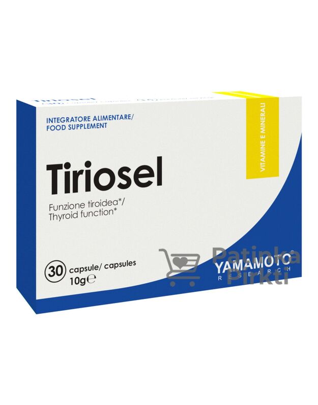 Yamamoto Nutrition Tiriosel 30 kaps. (medžiagų apykaitai)