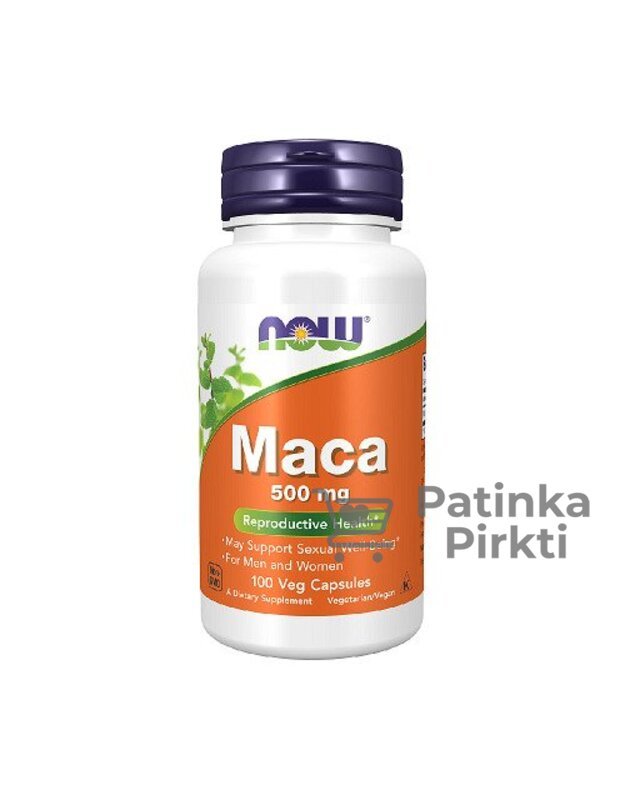 NOW Maca 500mg 100 Veg. Capsules