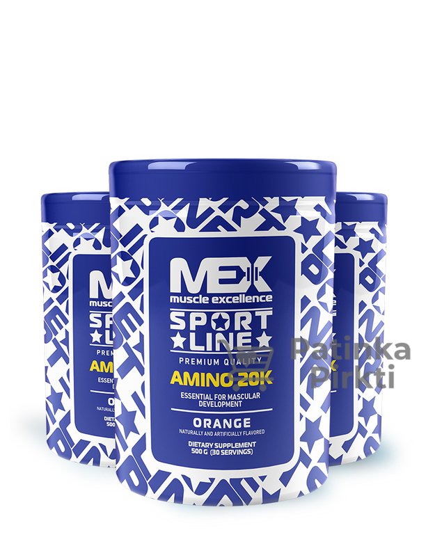 MEX AMINO 20K amino rūgštys 500 gr