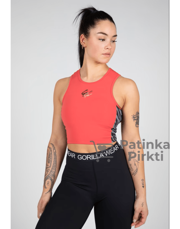 Gorilla Wear Zion Crop Top - Red