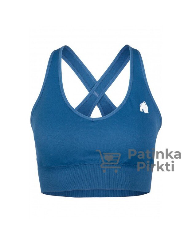 Gorilla Wear Hilton Seamless Sports Bra - Blue