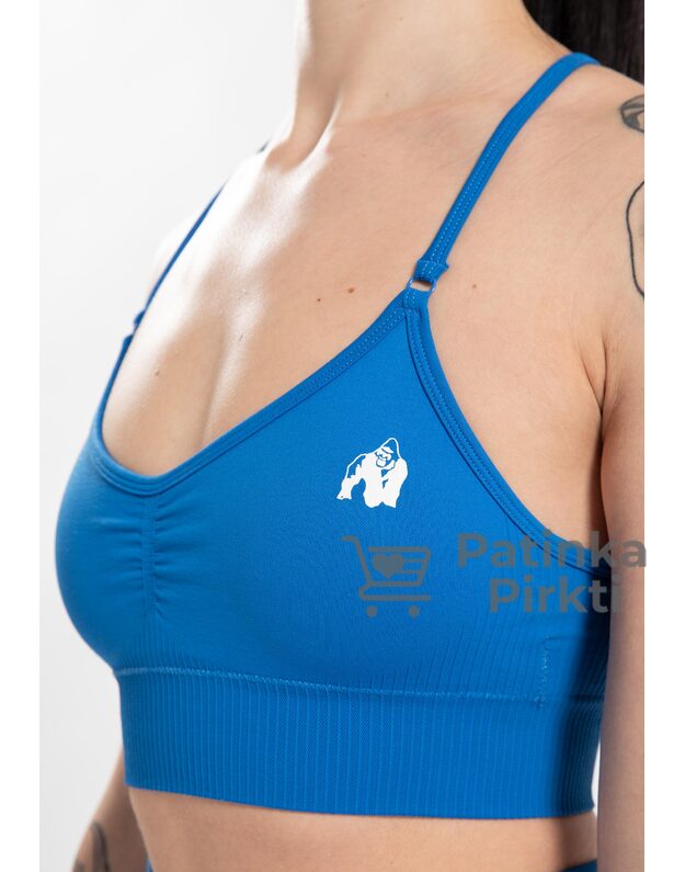 Gorilla Wear Olivia Seamless Sports Bra - Blue