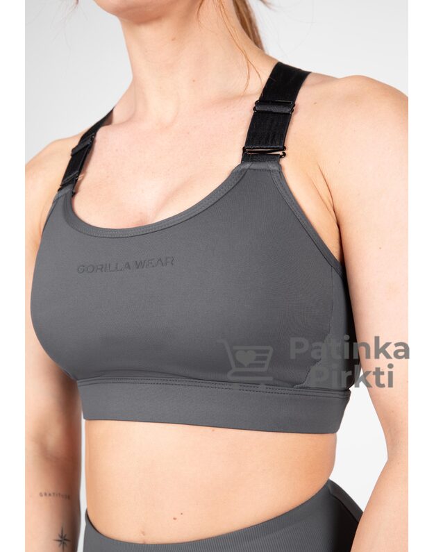 Gorilla Wear Monroe Sports Bra - Gray