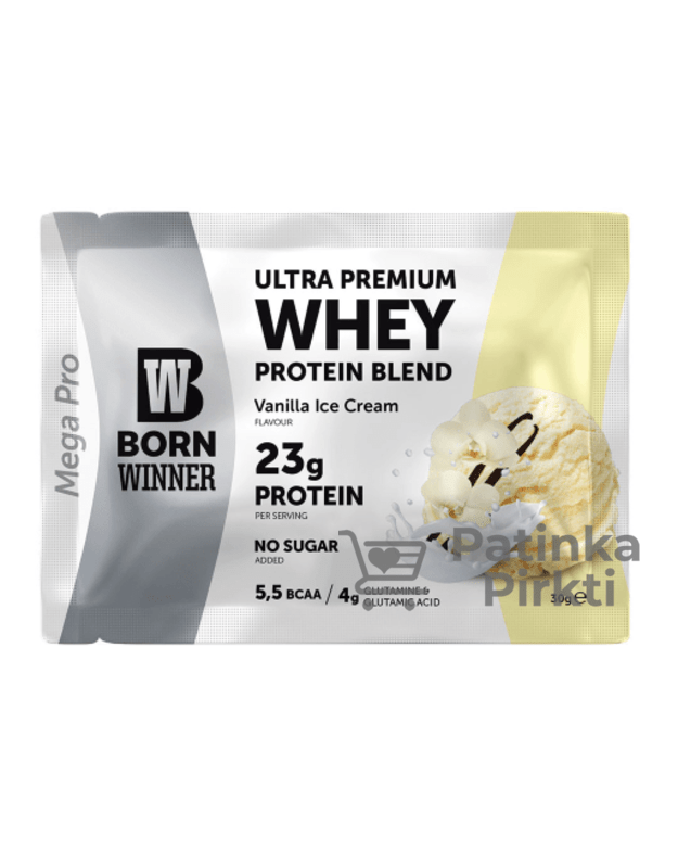 BW Ultra Premium Whey Protein 30 gr (vanilinių ledų)