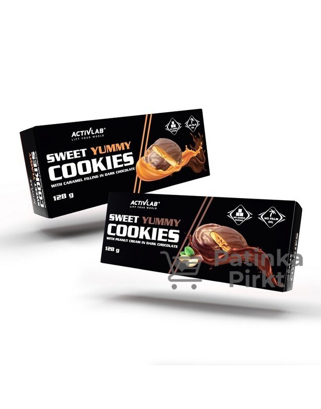 Activlab Sweet Yummy Cookies 128 g (sausainiai)